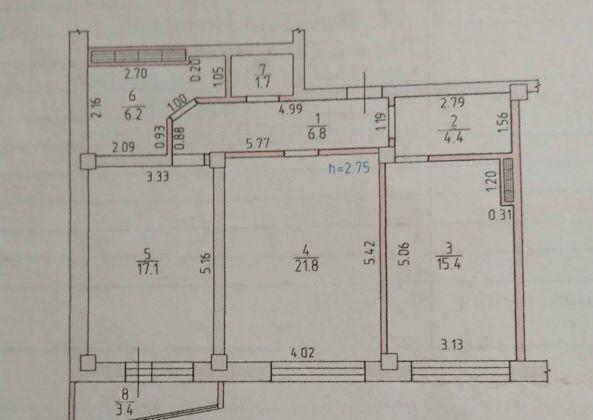 Квартира на продажу в Ростове-на-Дону, Гвардейский переулок, 11/3 фото №1
