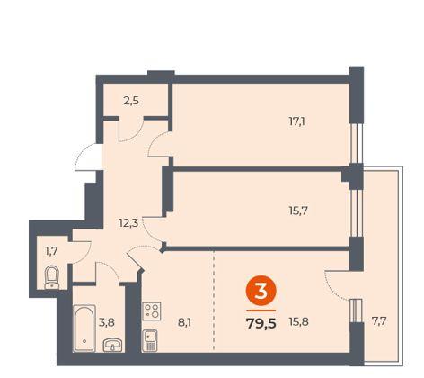 Квартира на продажу в Ростове-на-Дону, улица Оганова, 20к3 фото №6